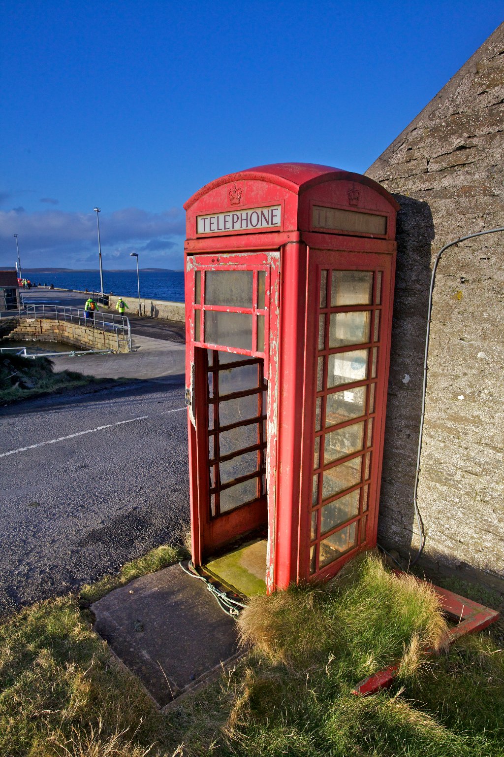 Traditional Red Phone Box Trail North Isles Landscap